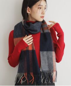 THE SHOP TK / ザ ショップ ティーケー マフラー・ショール・スヌード・ストール | ウールブロックチェックシングルマフラー ユニセックス