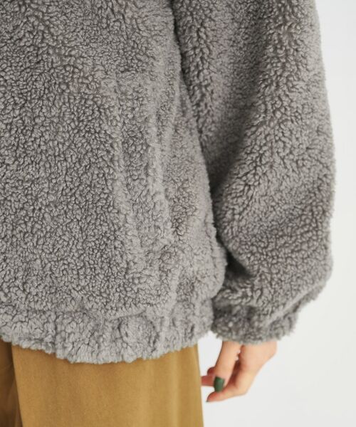 THE SHOP TK / ザ ショップ ティーケー レザーブルゾン・ジャケット | 【もこもこあたたか】マシュマロボアジップブルゾン | 詳細23