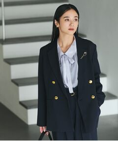 THE SHOP TK / ザ ショップ ティーケー テーラードジャケット | 【ONOFF活躍／セレモニー／通勤】CAVIAN Wブレストジャケット／洗える