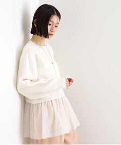 THE SHOP TK / ザ ショップ ティーケー ニット・セーター | 裾チュールプルオーバー【洗える】