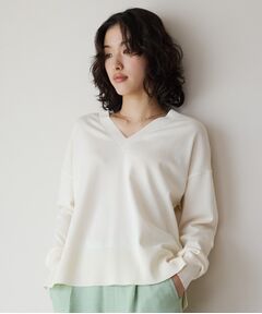 THE SHOP TK / ザ ショップ ティーケー ニット・セーター | 【毛玉になりにくい】さらっとキレイVネックニット/洗濯機OK