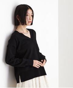 THE SHOP TK / ザ ショップ ティーケー ニット・セーター | 【毛玉になりにくい】さらっとキレイVネックニット/洗濯機OK