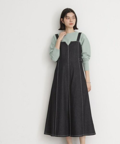 THE SHOP TK / ザ ショップ ティーケー ロング・マキシ丈ワンピース | デニムジャンスカ | 詳細1