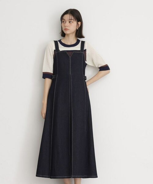 THE SHOP TK / ザ ショップ ティーケー ロング・マキシ丈ワンピース | デニムジャンスカ | 詳細5