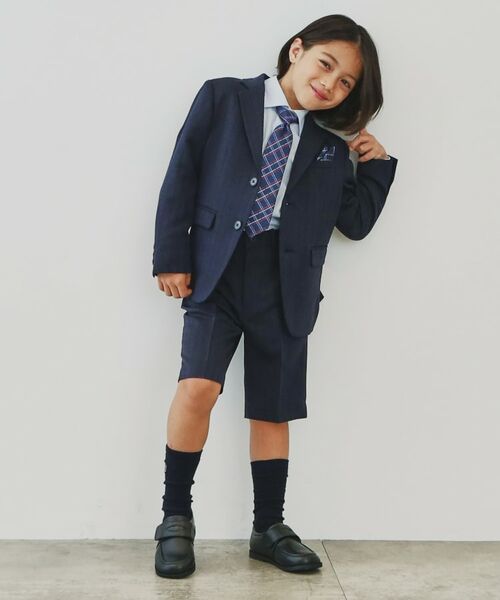 THE SHOP TK/ザ ショップ ティーケー 【110-130】ネクタイセットアップ ネイビー(094) 13(130cm) THE SHOP TK/ザ ショップ ティーケー 【110-130】ネクタイセットアップ ネイビー(094) 13(130cm)
