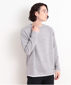 週末セール【国内正規品 美品】★イブ・サン・ローラン★七分袖Tシャツ★グレージュ SHIPS別注】81BRANCA:ロゴ 5分袖 TEE（Tシャツ/カットソー