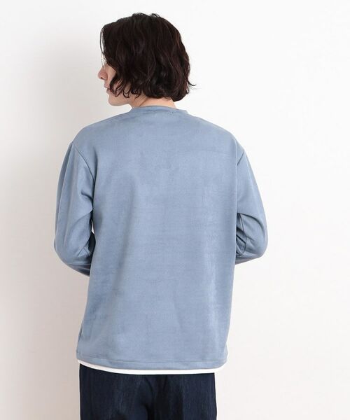 THE SHOP TK / ザ ショップ ティーケー カットソー | スウェードタッチフェイクレイヤードプルオーバー | 詳細10