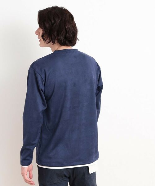 THE SHOP TK / ザ ショップ ティーケー カットソー | スウェードタッチフェイクレイヤードプルオーバー | 詳細14