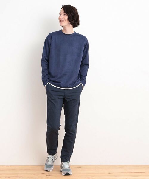 THE SHOP TK / ザ ショップ ティーケー カットソー | スウェードタッチフェイクレイヤードプルオーバー | 詳細15