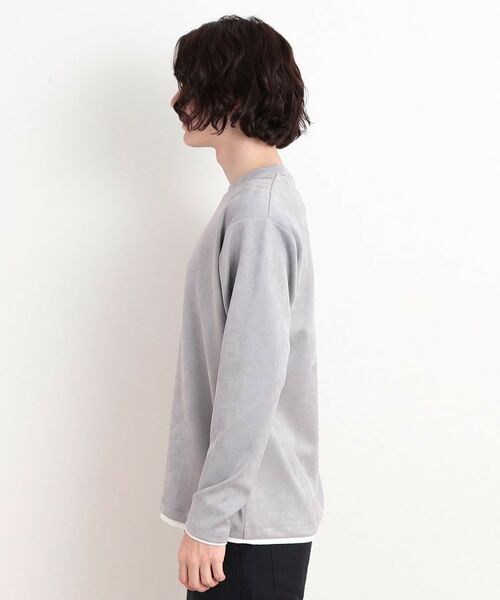 THE SHOP TK / ザ ショップ ティーケー カットソー | スウェードタッチフェイクレイヤードプルオーバー | 詳細18