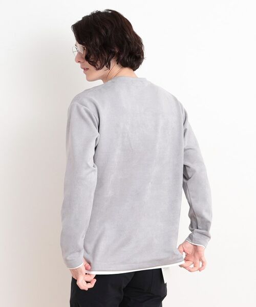 THE SHOP TK / ザ ショップ ティーケー カットソー | スウェードタッチフェイクレイヤードプルオーバー | 詳細2