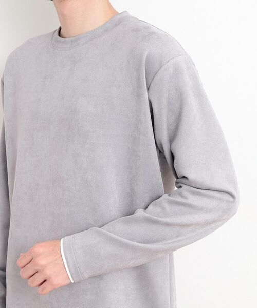 THE SHOP TK / ザ ショップ ティーケー カットソー | スウェードタッチフェイクレイヤードプルオーバー | 詳細21