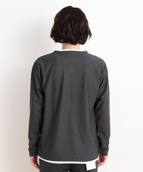 THE SHOP TK / ザ ショップ ティーケー カットソー | バスケット編みキーネックTシャツ | 詳細24