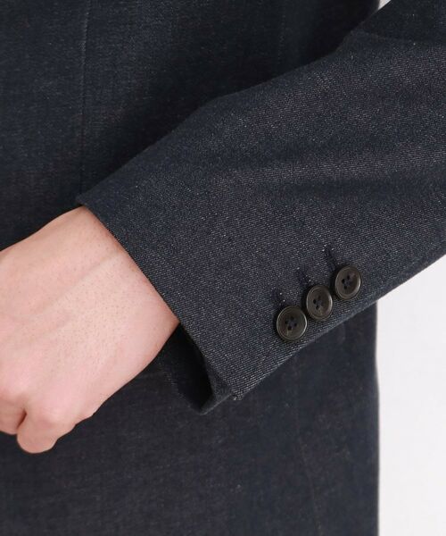 THE SHOP TK / ザ ショップ ティーケー テーラードジャケット | エバーデニムジャケット セットアップ可／洗える／ストレッチ | 詳細25