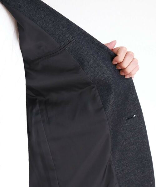 THE SHOP TK / ザ ショップ ティーケー テーラードジャケット | エバーデニムジャケット セットアップ可／洗える／ストレッチ | 詳細29