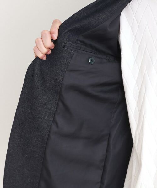 THE SHOP TK / ザ ショップ ティーケー テーラードジャケット | エバーデニムジャケット セットアップ可／洗える／ストレッチ | 詳細30