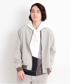 【CAVIAN/キャビアン】リサイクルシャークスキンジップブルゾン セットアップ可