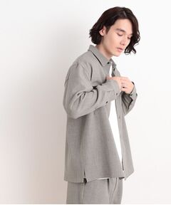 【CAVIAN/キャビアン】リサイクルシャークスキンダブルフラップシャツ セットアップ可