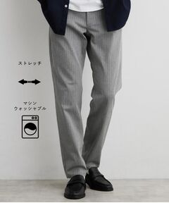 THE SHOP TK / ザ ショップ ティーケー パンツ | 累計売上40万本突破！！7DAYSストレッチへリンボンパンツ　【Sサイズ～/ON⇔OFF兼用/ストレッチ/洗濯機OK】