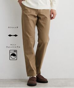 THE SHOP TK / ザ ショップ ティーケー パンツ | 累計売上40万本突破！！7DAYSストレッチへリンボンパンツ　【Sサイズ～/ON⇔OFF兼用/ストレッチ/洗濯機OK】