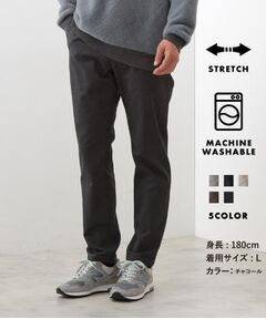 THE SHOP TK / ザ ショップ ティーケー パンツ | 累計売上40万本突破！！7DAYSストレッチへリンボンパンツ　【Sサイズ～/5色展開/ON⇔OFF兼用/ストレッチ/洗濯機OK】