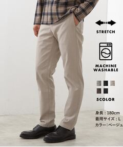 THE SHOP TK / ザ ショップ ティーケー パンツ | 累計売上40万本突破！！7DAYSストレッチへリンボンパンツ　【Sサイズ～/5色展開/ON⇔OFF兼用/ストレッチ/洗濯機OK】