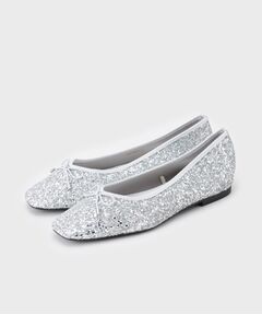 THE SHOP TK / ザ ショップ ティーケー パンプス | グリッターラメバレエスクエアトゥー