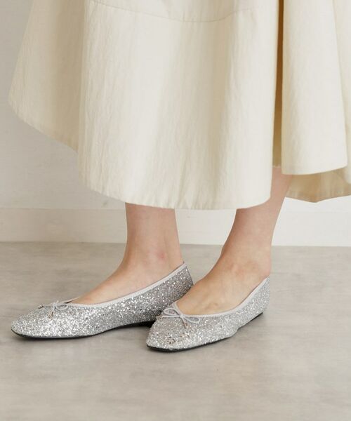 THE SHOP TK / ザ ショップ ティーケー パンプス | グリッターラメバレエスクエアトゥー | 詳細6