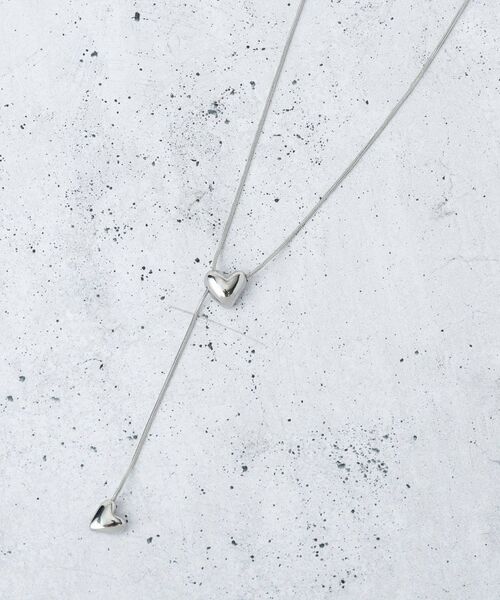 THE SHOP TK / ザ ショップ ティーケー ネックレス・ペンダント・チョーカー | カラービジューラリエット(ハートシルバー(106))