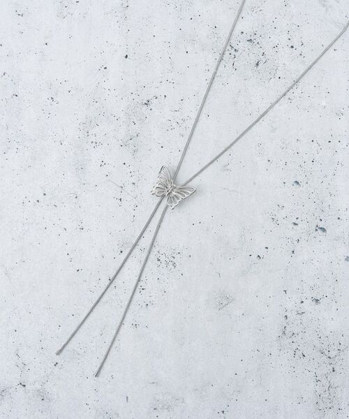 THE SHOP TK / ザ ショップ ティーケー ネックレス・ペンダント・チョーカー | カラービジューラリエット(バタフライシルバー(206))