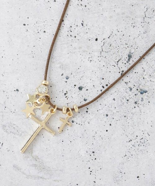 THE SHOP TK / ザ ショップ ティーケー ネックレス・ペンダント・チョーカー | 蝋引きクロスチョーカー | 詳細1