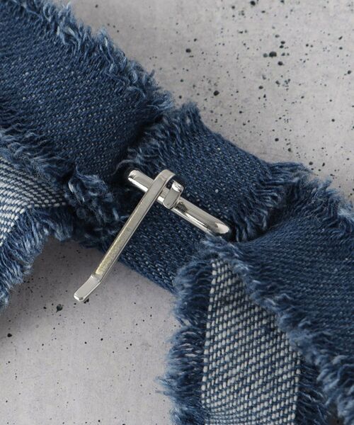 THE SHOP TK / ザ ショップ ティーケー ヘアアクセサリー | デニムリボンフリンジヘアカフ | 詳細3