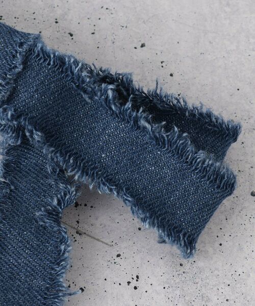 THE SHOP TK / ザ ショップ ティーケー ヘアアクセサリー | デニムリボンフリンジヘアカフ | 詳細4