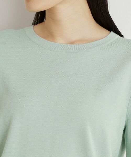 THE SHOP TK / ザ ショップ ティーケー ニット・セーター | 【接触冷感/体型カバー】7分袖フレアニット/洗濯機OK/ＵＶケア | 詳細28