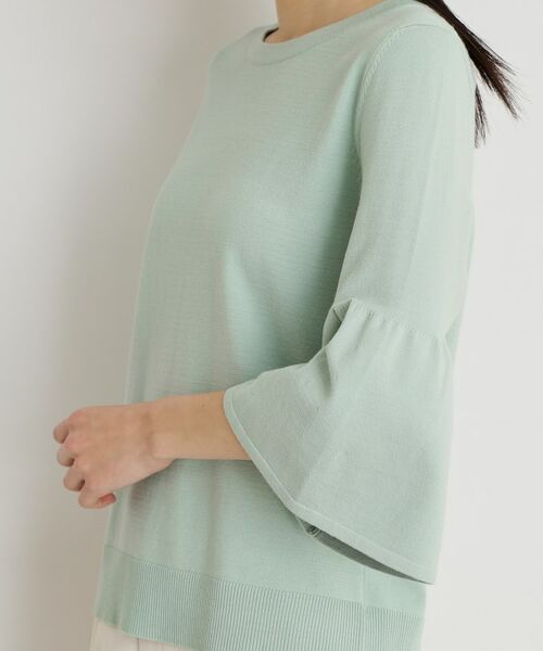 THE SHOP TK / ザ ショップ ティーケー ニット・セーター | 【接触冷感/体型カバー】7分袖フレアニット/洗濯機OK/ＵＶケア | 詳細29