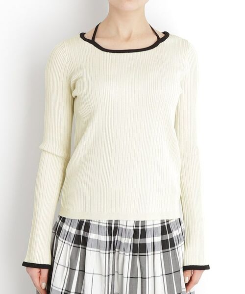 THE SHOP TK / ザ ショップ ティーケー ニット・セーター | ラインリブプルオーバー【洗濯機OK】 | 詳細10