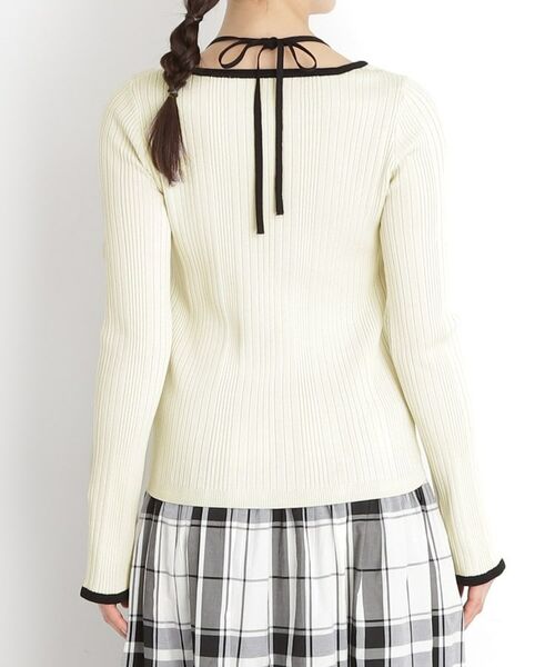 THE SHOP TK / ザ ショップ ティーケー ニット・セーター | ラインリブプルオーバー【洗濯機OK】 | 詳細12