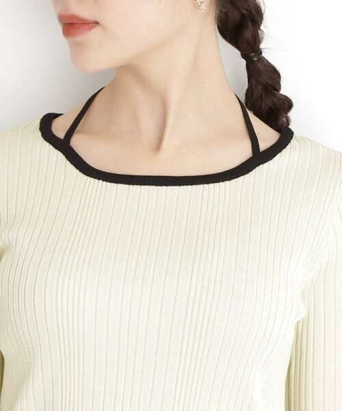 THE SHOP TK / ザ ショップ ティーケー ニット・セーター | ラインリブプルオーバー【洗濯機OK】 | 詳細13