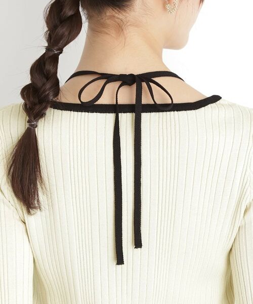 THE SHOP TK / ザ ショップ ティーケー ニット・セーター | ラインリブプルオーバー【洗濯機OK】 | 詳細14