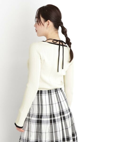 THE SHOP TK / ザ ショップ ティーケー ニット・セーター | ラインリブプルオーバー【洗濯機OK】 | 詳細7