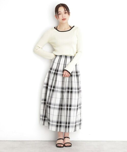 THE SHOP TK / ザ ショップ ティーケー ニット・セーター | ラインリブプルオーバー【洗濯機OK】 | 詳細8