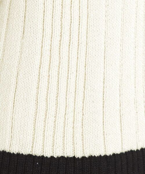 THE SHOP TK / ザ ショップ ティーケー ニット・セーター | ラインリブプルオーバー【洗濯機OK】 | 詳細9