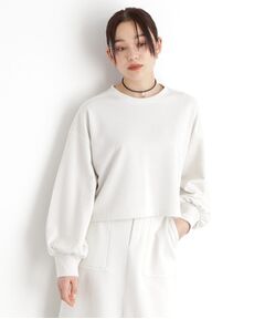 THE SHOP TK / ザ ショップ ティーケー カットソー | ラメ裏毛パフスリーブ【洗える】