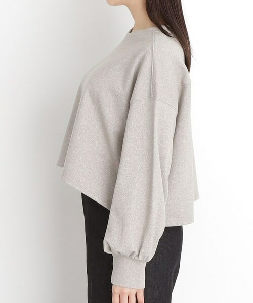 THE SHOP TK / ザ ショップ ティーケー カットソー | ラメ裏毛パフスリーブ【洗える】 | 詳細10