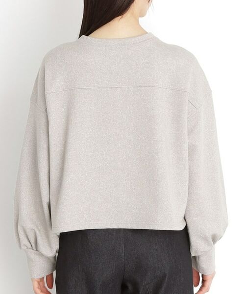 THE SHOP TK / ザ ショップ ティーケー カットソー | ラメ裏毛パフスリーブ【洗える】 | 詳細11