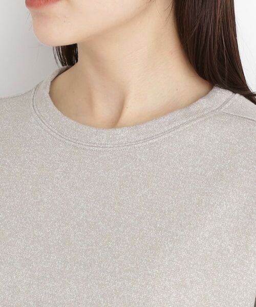 THE SHOP TK / ザ ショップ ティーケー カットソー | ラメ裏毛パフスリーブ【洗える】 | 詳細12