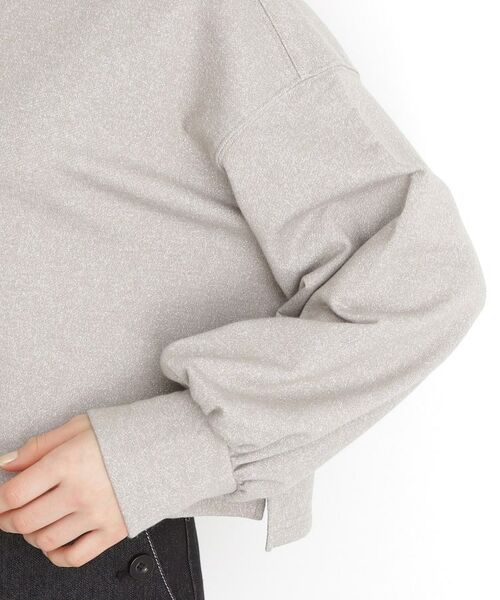 THE SHOP TK / ザ ショップ ティーケー カットソー | ラメ裏毛パフスリーブ【洗える】 | 詳細13