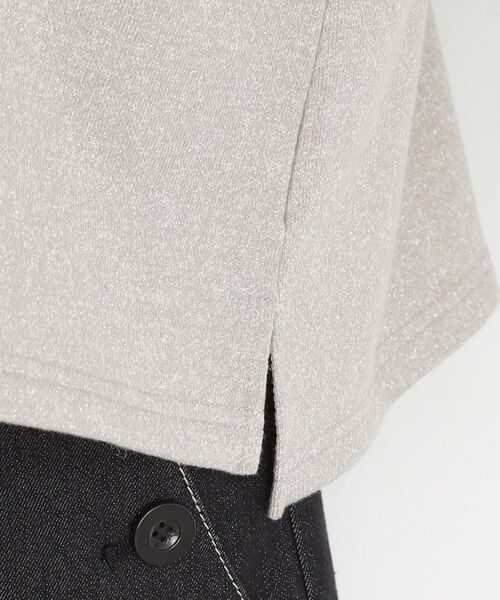 THE SHOP TK / ザ ショップ ティーケー カットソー | ラメ裏毛パフスリーブ【洗える】 | 詳細14