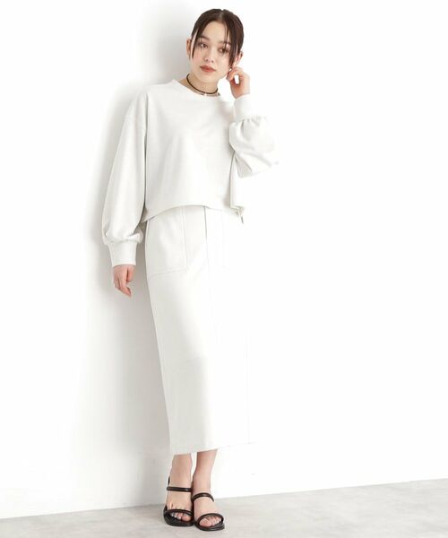 THE SHOP TK / ザ ショップ ティーケー カットソー | ラメ裏毛パフスリーブ【洗える】 | 詳細2