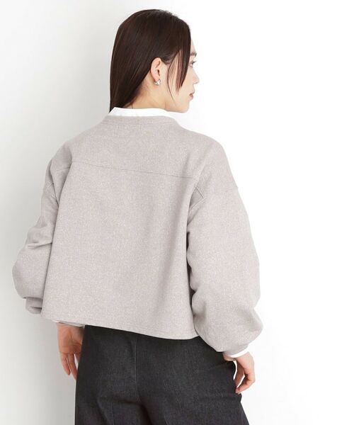 THE SHOP TK / ザ ショップ ティーケー カットソー | ラメ裏毛パフスリーブ【洗える】 | 詳細6